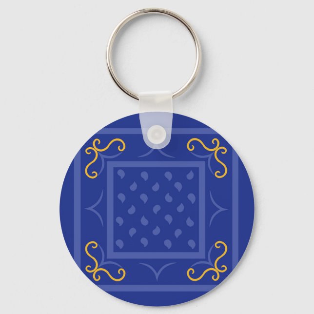 Square Drops Key Ring (Front)