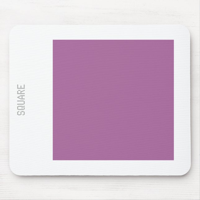 Square - Dust Plum and White Mouse Mat (Front)