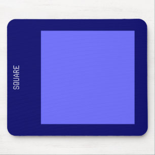 Square - Electric Blue and Deep Navy Mouse Mat