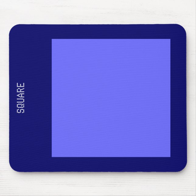 Square - Electric Blue and Deep Navy Mouse Mat (Front)
