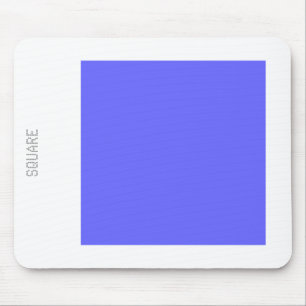 Square - Electric Blue and White Mouse Mat