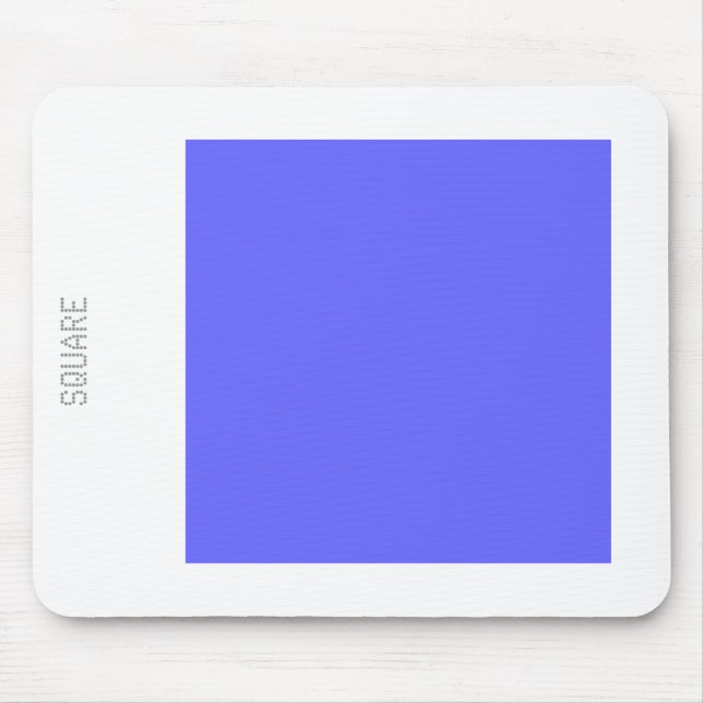 Square - Electric Blue and White Mouse Mat (Front)