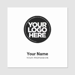 Square Employee Pin Name Tag or Magnetic with Logo
