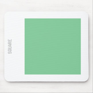 Square - Faded Green and White Mouse Mat