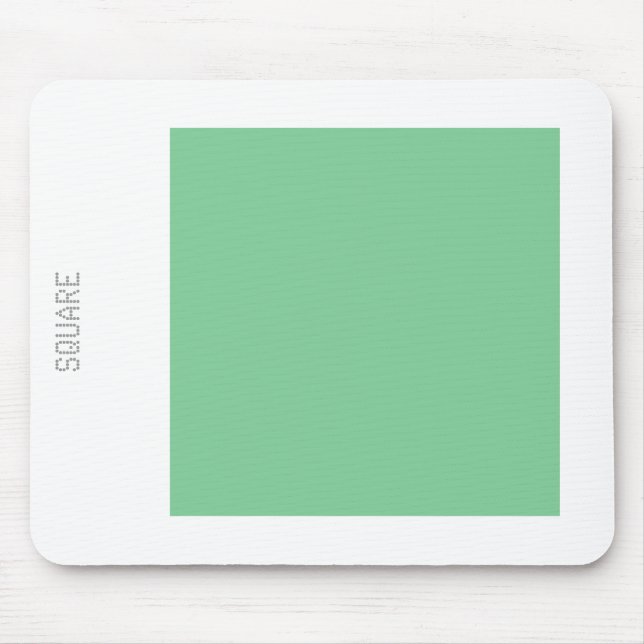 Square - Faded Green and White Mouse Mat (Front)