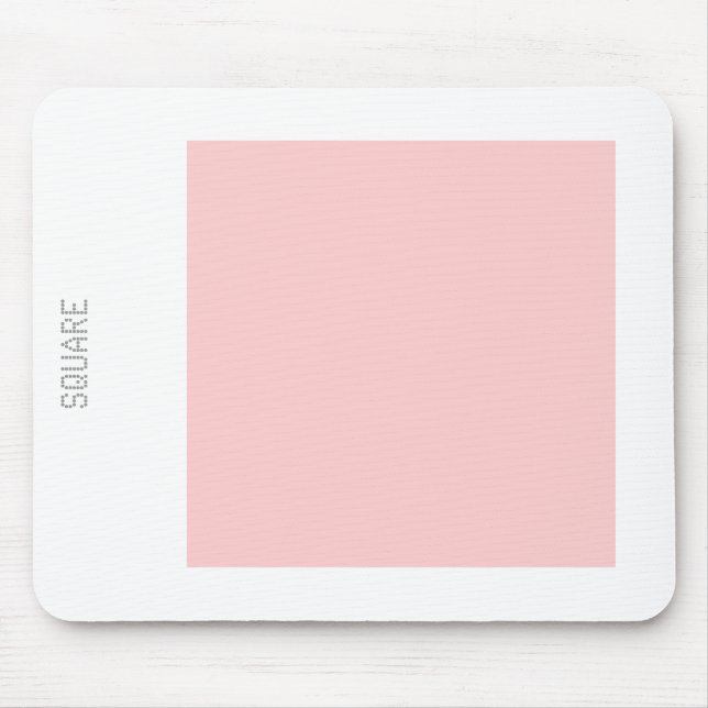 Square - Faded Pink and White Mouse Mat (Front)