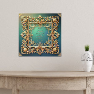 Square Fillagree Frame Customisable Bible Verse Poster