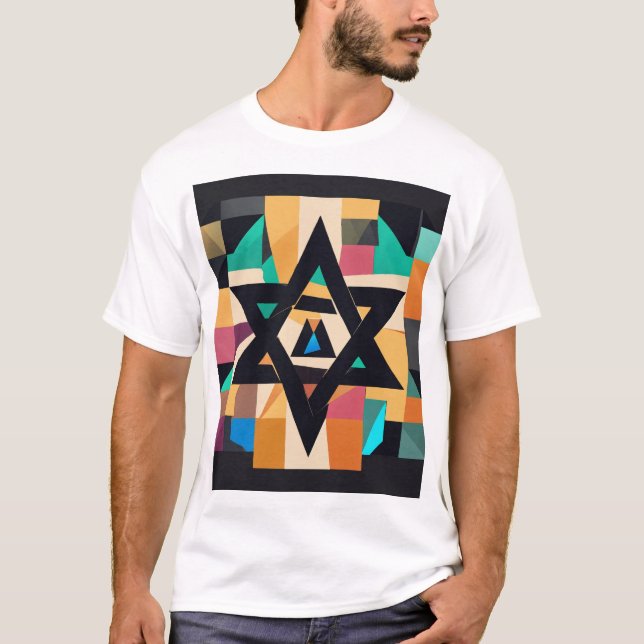 Square Flat Design Logo T-Shirt (Front)