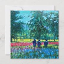 Square Flat  Note Card
