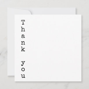 Square Flat Thank You Card