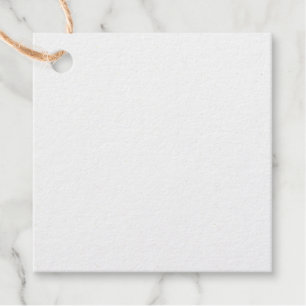 Square Foil Favour Tags