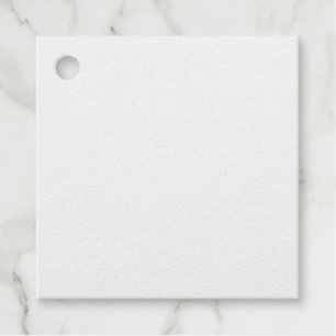 Square Foil Favour Tags