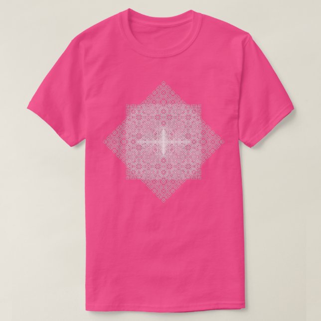 Square Fractal Pattern T-Shirt (Design Front)