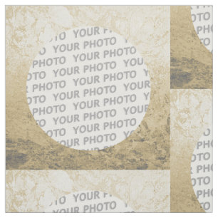 Square Frame splatter VI + your photo Fabric