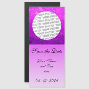 Square Frame splatter VII + your photo & ideas Magnetic Invitation