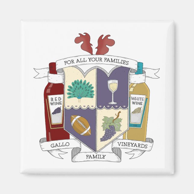 Square Fridge Magnet (Front)