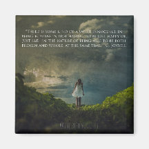 square fridge magnet with inspiring message