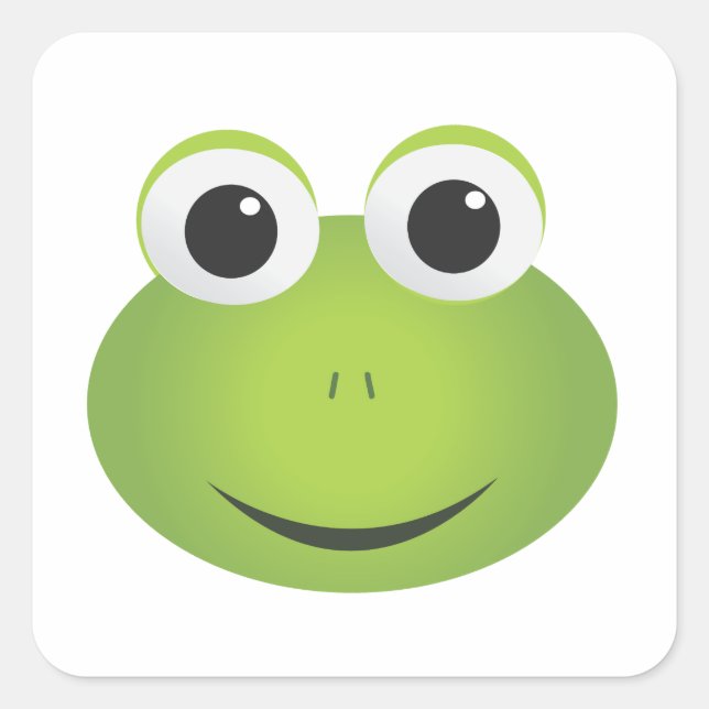 Square Frog Stickers (Front)