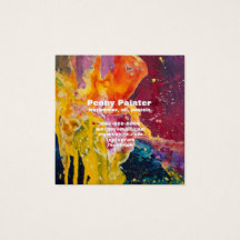 SQUARE FULL BLEED ARTISTS BUSINESS AND TITLE CARDS