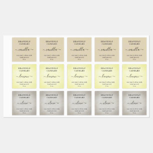 Square -- FULLY EDITABLE Candle Sticker Labels