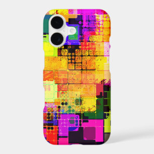 Square Geometric Multicolored Pattern