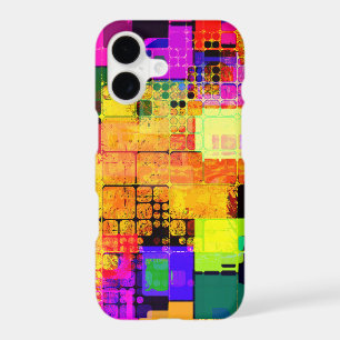 Square Geometric Multicolored Pattern