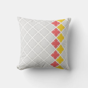 Square Geometric Pattern Throw Pillow