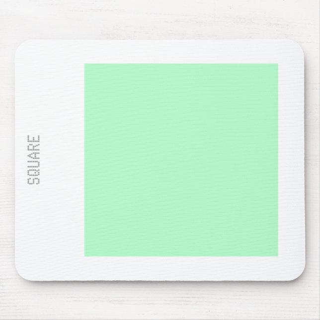 Square - Ghost Green and White Mouse Mat (Front)