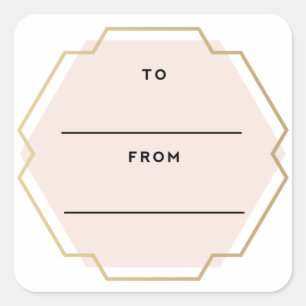 Square Gift Tags for Christmas Holiday Gifts