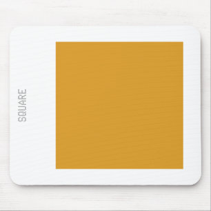 Square - Gold Color and White Mouse Mat