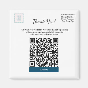 Square Google Review Magnet For Small Businesses