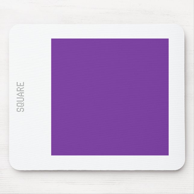 Square - Grape and White Mouse Mat (Front)