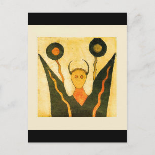 Square Hand Drum Native American Ceremonial Postcard