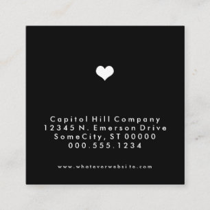 square heart appointment reminder card