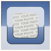 Square in Square Frame coloured V + your photo