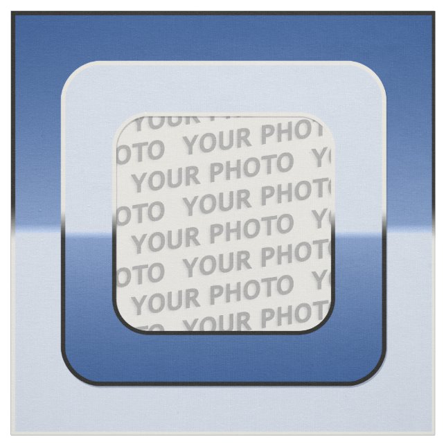 Square in Square Frame coloured V + your photo Fabric (Swatch)