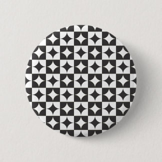 square intersecting circle 6 cm round badge