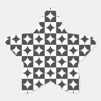 square intersecting circle star sticker