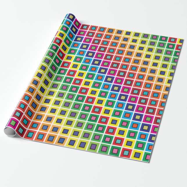 square into the square colour swatches wrapping paper (Unrolled)