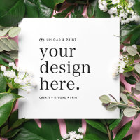 Square Invitation | Design Upload 5.25" DIY Invite