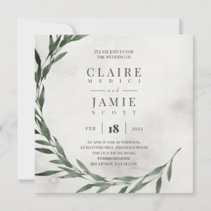SQUARE INVITE Classic RUSTIC