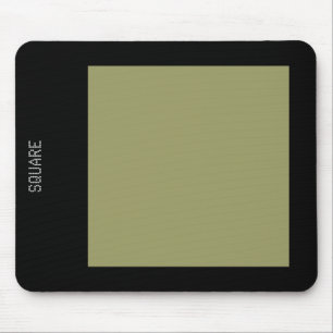 Square - Khaki and Black Mouse Mat
