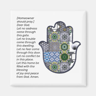 Square Khamsa Hand Magnet 2 Owner