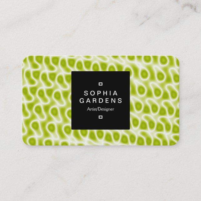Square Label 01a - Abstract 080716(8) Business Card (Front)