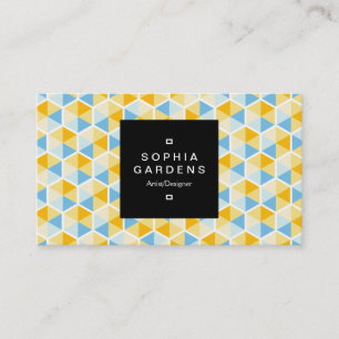 Square Label 01a - Hexagonal Pattern 03 Business Card