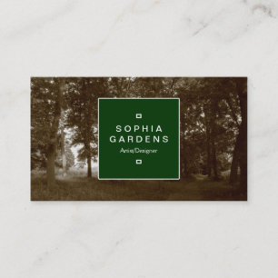 Square Label 02a - In the Park Business Card