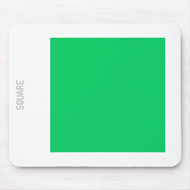 Square - Light Green and White Mouse Mat (Front)