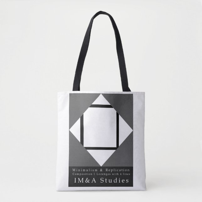 Square Lozenges Minimalism Replication Tote Bag (Front)