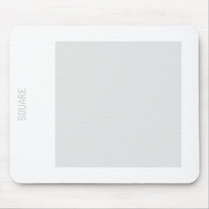 Square - Lt Grey and White Mouse Mat