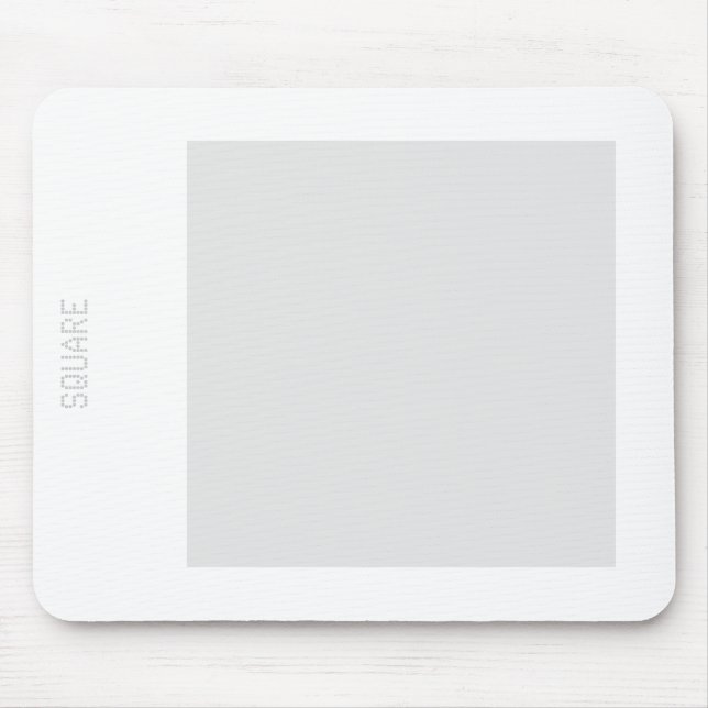 Square - Lt Grey and White Mouse Mat (Front)